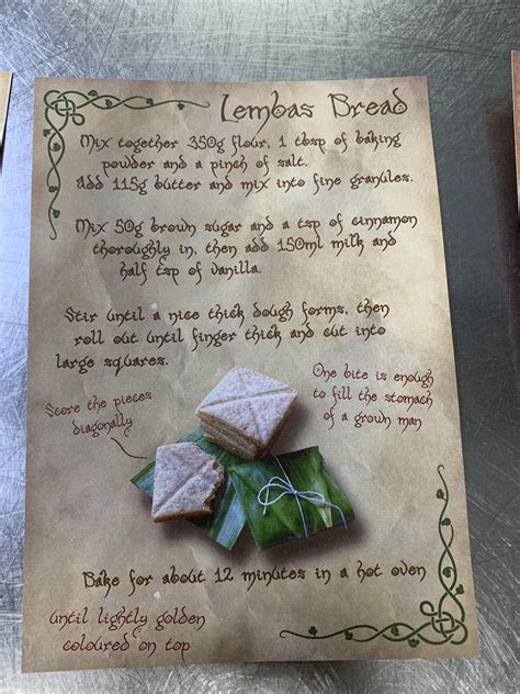 So my daughter appears with a few halflings recipes and a request for ...