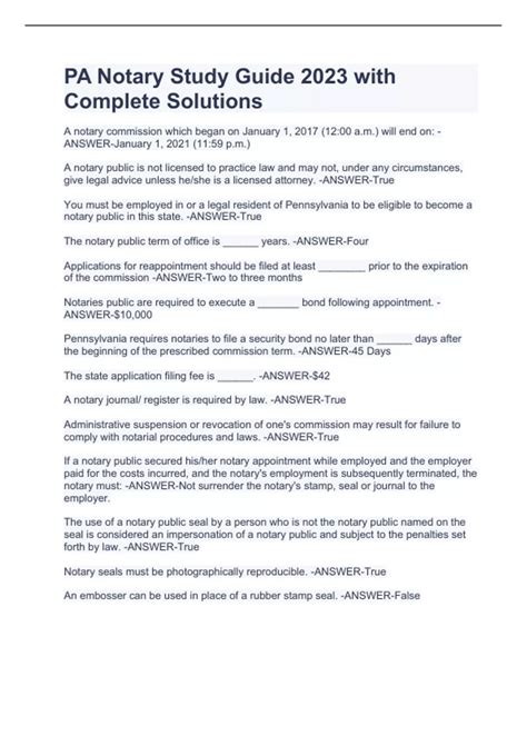 Image result for Notary Study Guide