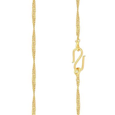Malabar Gold and Diamonds BIS Hallmark (916) 22K Yellow Gold Chain for ...