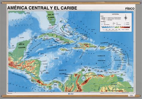 Mapas de Am rica Central y el Caribe - Mapa Grande Politica Detallada ...