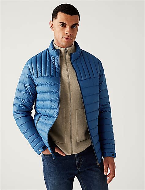 Buy Pure Polyamide Plain High Neck Jacket at Marks & Spencer