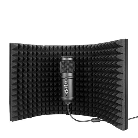 RODZ Microphone Isolation Shield, Mic Sound Absorbing Foam Reflector ...