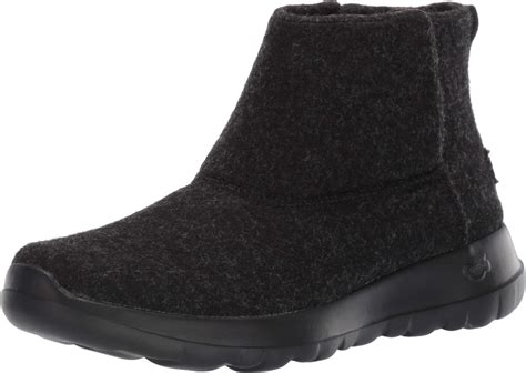 Buy Skechers Women's Ankle Boots, Black Black Wool Bbk, 8 at Amazon.in