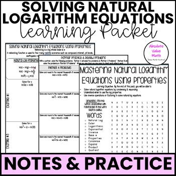 Image result for Natural Log Practice Problems