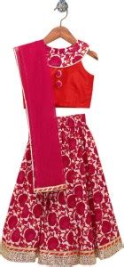 Hopscotch Girls Lehenga Choli Western Wear Graphic Print Lehenga, Choli ...