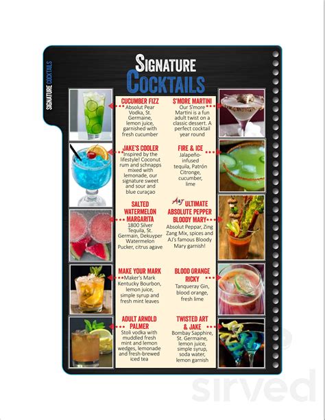 Art & Jakes Sports Bar & Grill Northville menus in Northville, Michigan ...