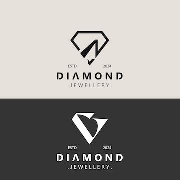 Diamond logo jewelry shop business identity emblem creative design ...