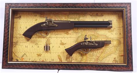 AC CREATION Showpiece Gun with Bullets in Glass Frame Box for Showpiece ...