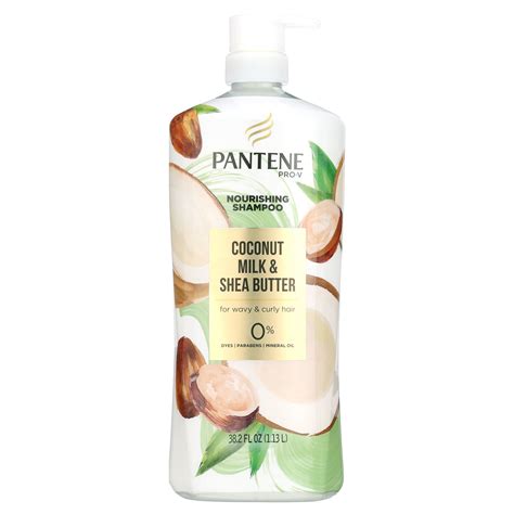 Pantene Pro-V Nourishing Shampoo, Coconut Milk and Shea Butter, 38.2 ...