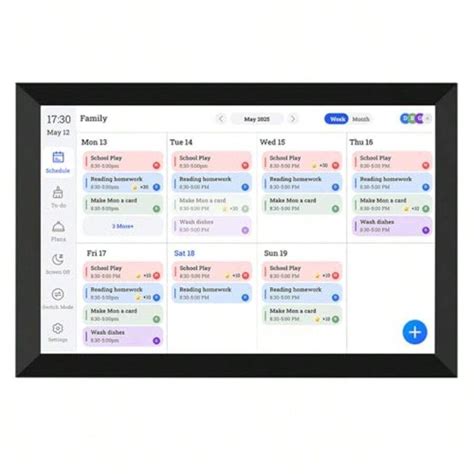 10.1in Smart Digital Calendar And Chore Chart HD Interactive ...
