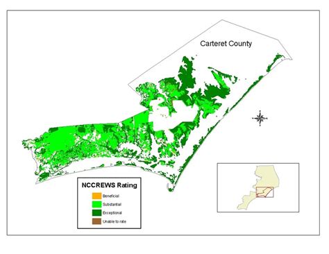 NCCREWS Map for Carteret Co., NC | Download Scientific Diagram