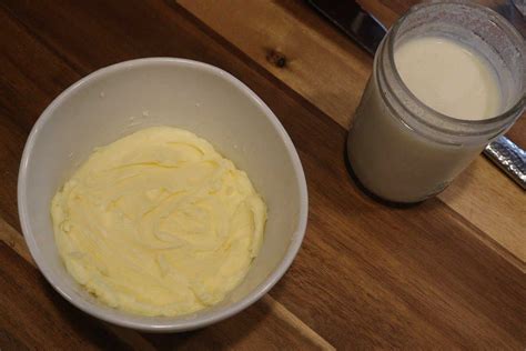 Homemade Butter and Buttermilk
