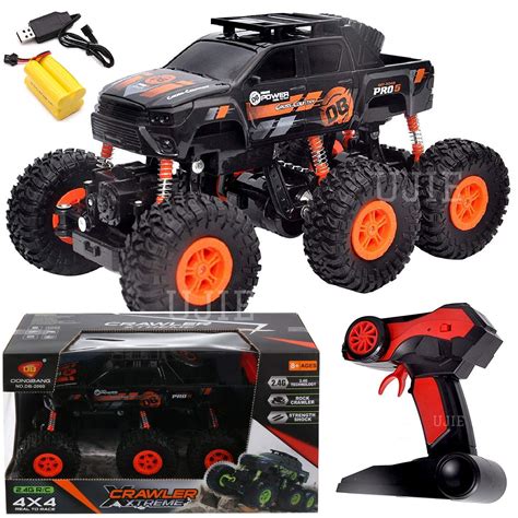 UJIE® 1:16 Scale 6 Wheels 2.4GHz High Speed 4WD Remote Control Rock ...