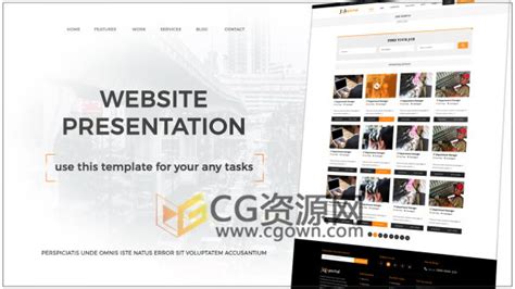 网站开发网页设计主题演示SEO服务推广宣传视频制作AE模板 | CG资源网