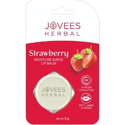 Buy Jovees Herbal Strawberry Moisture Surge Lip Balm | 24 Hour ...