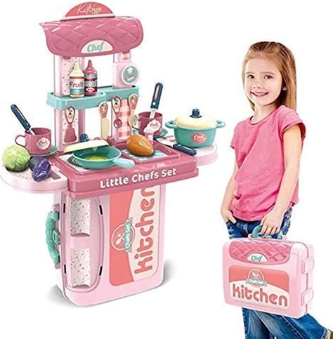 Buy Storio Toys Kitchen Set for Kids Girls Big Cooking Set Light and ...