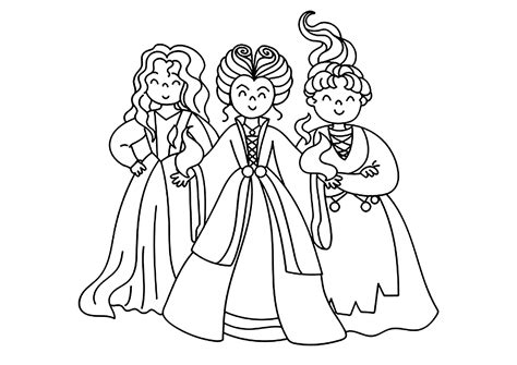 Simple drawing with the 3 witches from Hocus Pocus - Hocus Pocus ...
