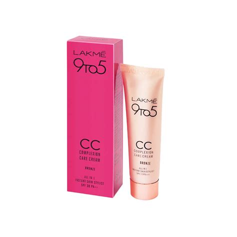 Lakme 9 To 5 Complexion Care Face CC Cream With SPF 30 PA++ - Bronze ...
