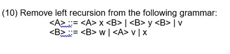 Image result for How to Remove Left Recursion From Grammar