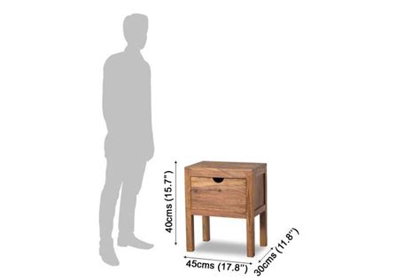 Solid Wood Durban Bedside Table – Saraf Furniture