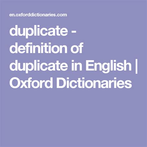 Image result for Duplicate Definition