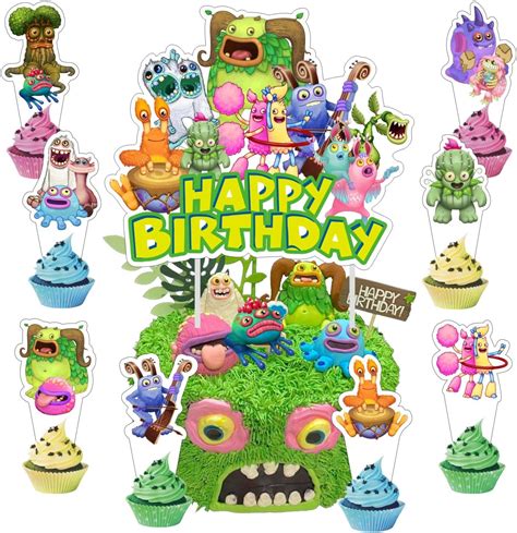 25pcs My Singing Monsters Cake Decorations with | Ubuy India