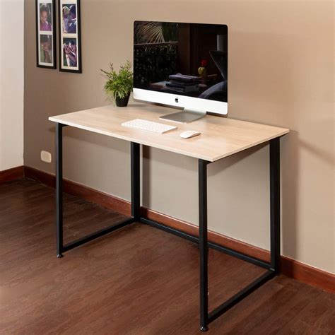 CLICKYWORK Computer Desk 43", Modern Simple Study Desk, 25 sec Assembly ...