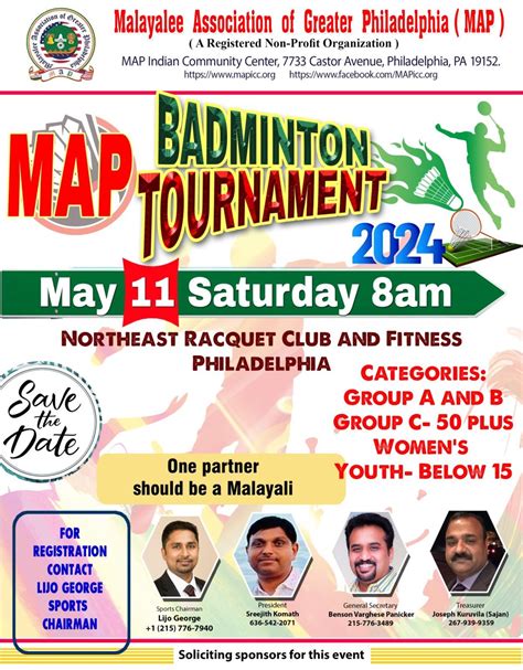 MAP Badminton Tournament 2024, Northeast Racquet Club & Fitness Center ...