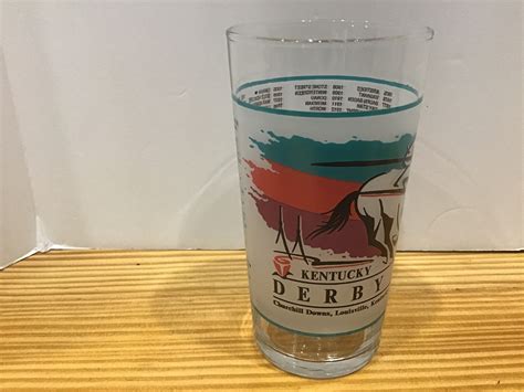 Vintage Official Kentucky Derby Collectible Drinking Glasses - Etsy