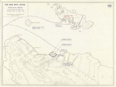 World War 2. Guadalcanal Campaign 7-8 Aug 1942 Landing. Henderson Field ...