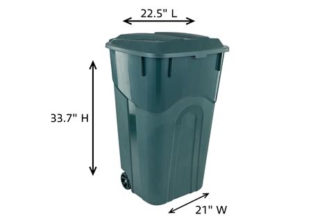 Snapklik.com : ECOSolution 32 Gallon Wheeled Outdoor Garbage Can