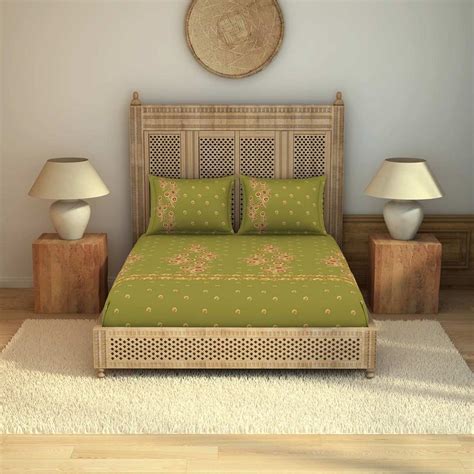 Buy Spaces 100% Cotton Bedsheets Large Breathable Skin Safe Soft Feel ...