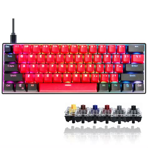 Buy Guffercty kred Gk61 SK61 60% Mechanical Keyboard Custom Hot ...