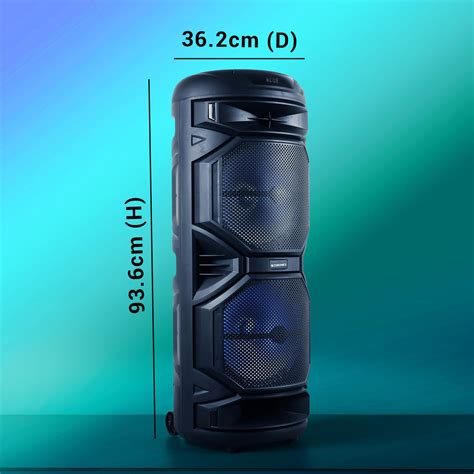 Zebronics Sono 100 Trolley Speaker - 120W, karaoke, LED