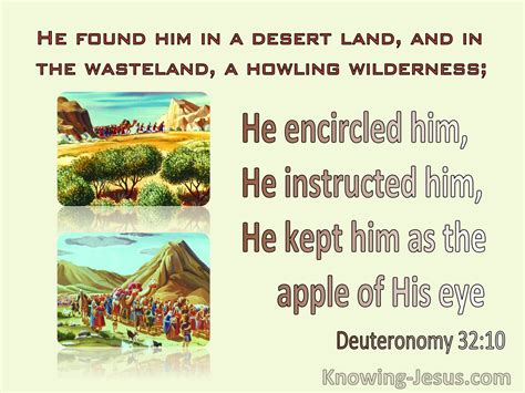 What Does Deuteronomy 32:10 Mean?