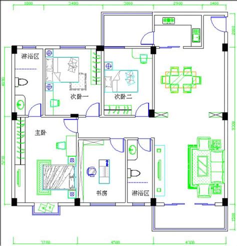 150平方二层设计图,盖三间二层楼房图,150平方建房图_大山谷图库