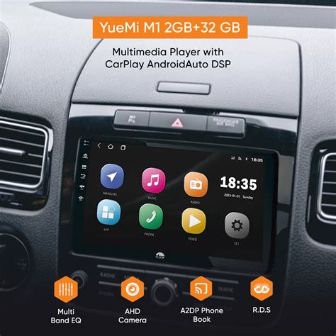 YueMi M1 2GB+32 GB Multimedia Player with CarPlay AndroidAuto DSP (DDR ...