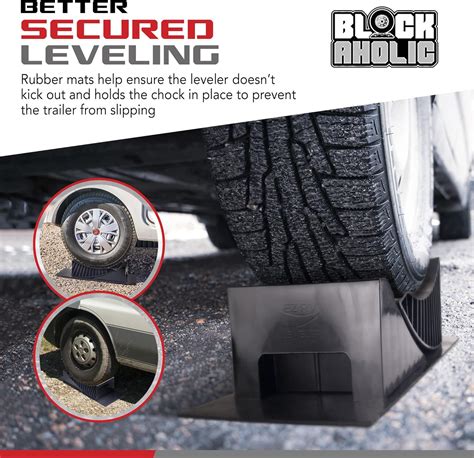 EZ RV Leveler Curved RV Leveling Blocks (Single Axle) Lift Up to 4 ...