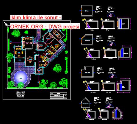 Proje Sitesi | Iklim klima ile konut Autocad Projesi