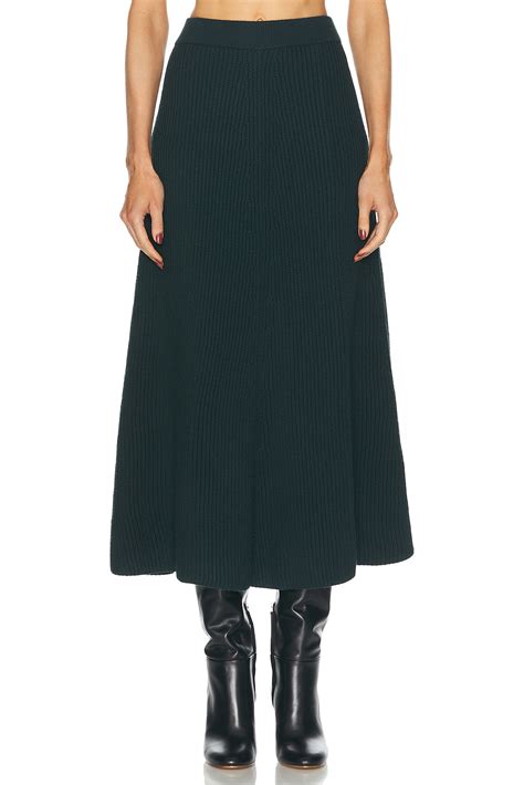 Zimmermann Story 1 Paneled Rib Skirt in Forest | FWRD