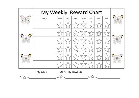 Monthly Reward Chart Printable Printable Calendar