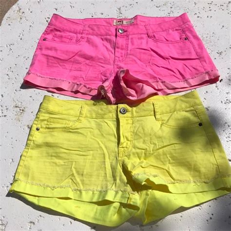 l.e.i. Yellow Short Shorts for Women | Mercari
