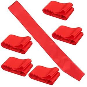 lasenersm 6 Pieces Blank Satin Sashes Wedding Sash Plain Sashes Bridal ...