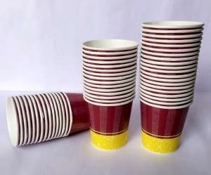 Prime Price (Pack of 100) Paper Cups for Hot and Cold Drinks Coffee ...