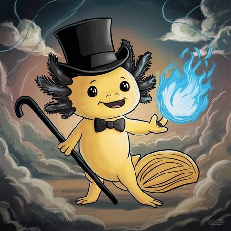 I asked AI to draw Bill Cipher from Gravity Falls as an axolotl and ...