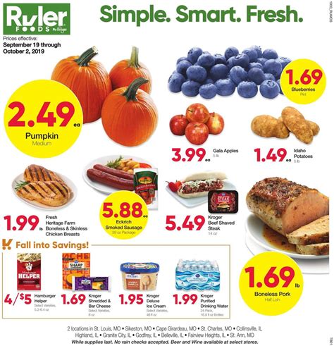 Ruler Foods Best Offers & Special Buys from September 19