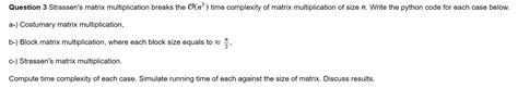 Strassen's Matrix Time Complexity 的图像结果
