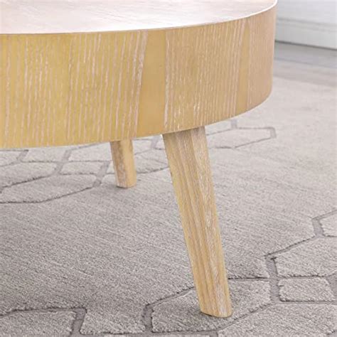 DS-HOMEPORT Wood Round Coffee Table for Living Room, India | Ubuy