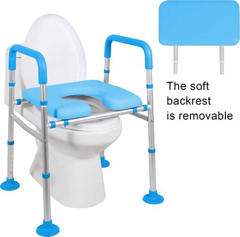 Buy Famard 3-in-1 Raised Toilet Seat with Handles, Handicap Toilet Seat ...