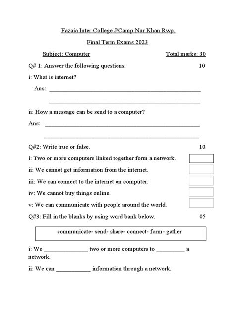 Computer Class 10 Term 2 的图像结果